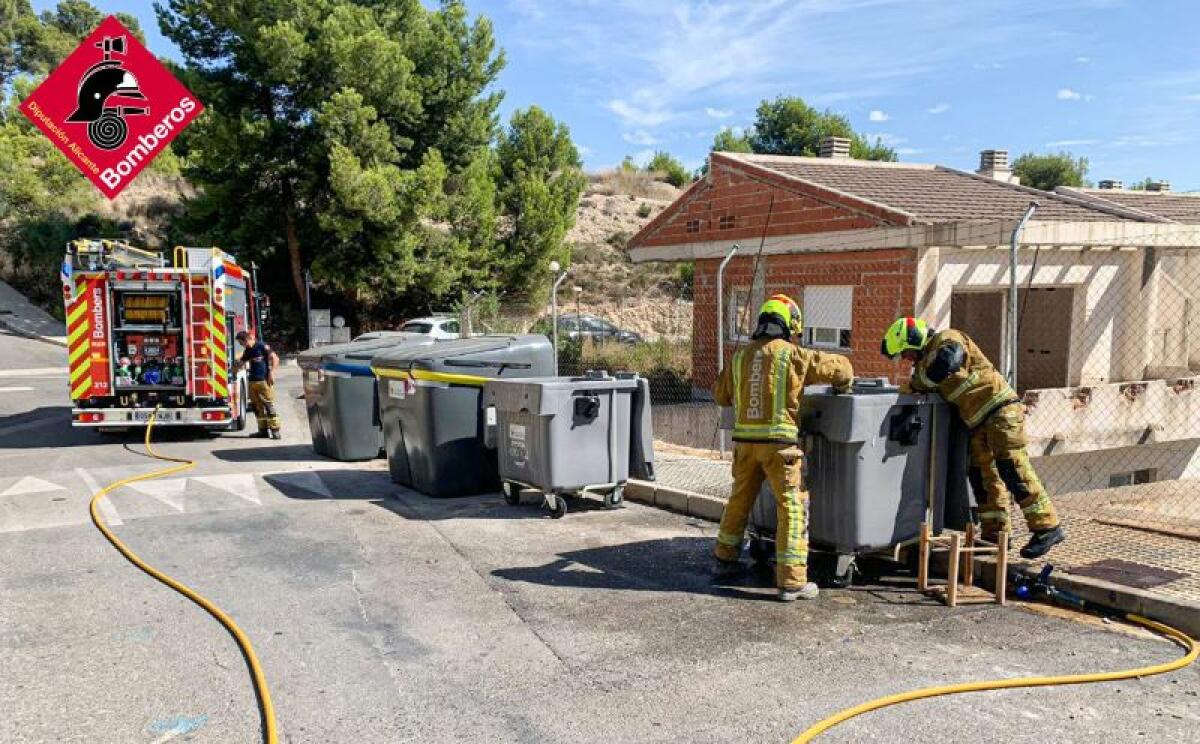 INCENDIO DE CONTENEDOR EN LA NUCIA