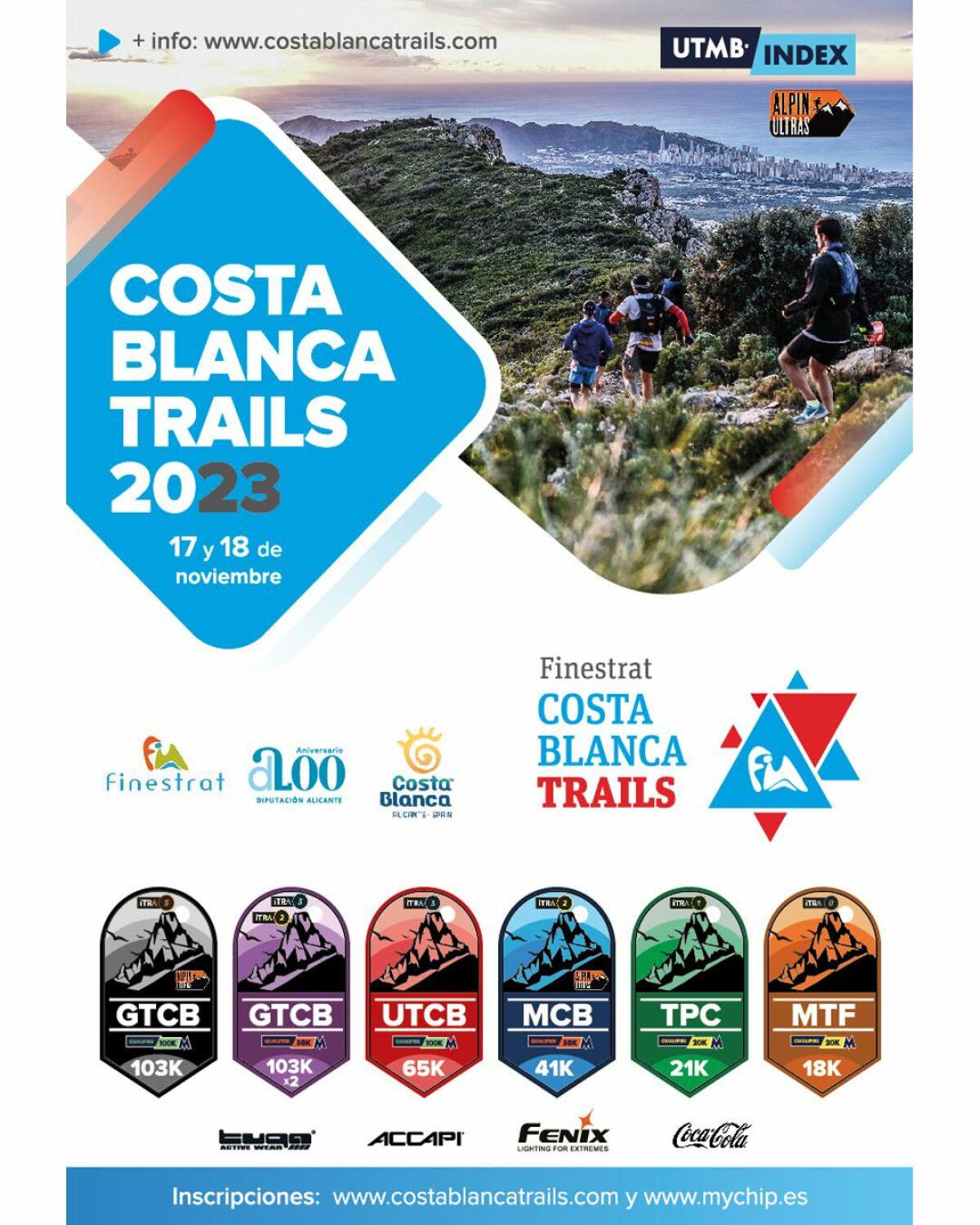 VUELVE “FINESTRAT COSTA BLANCA TRAILS” CON LA PARTICIPACIÓN DE 1.600 CORREDORES DE TODO EL MUNDO.  