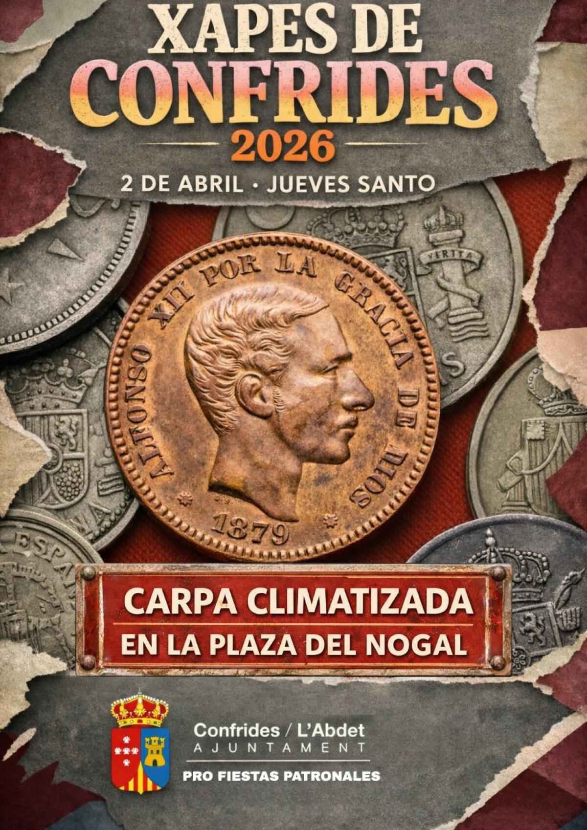 Confrides celebra hoy sus tradicionales &ldquo;Xapes&rdquo; de Jueves Santo en la Plaza del Nogal