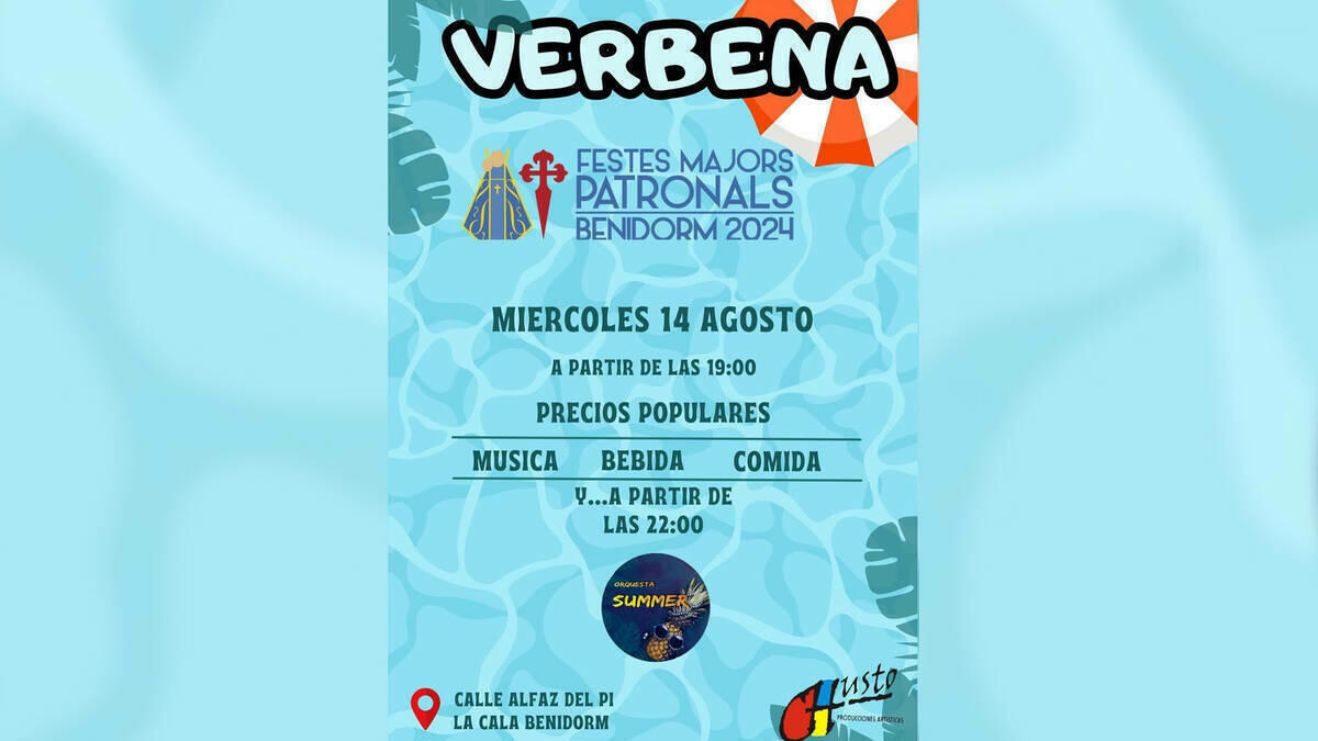 La Comissió de Festes celebra mañana miércoles una verbena en La Cala para recaudar fondos