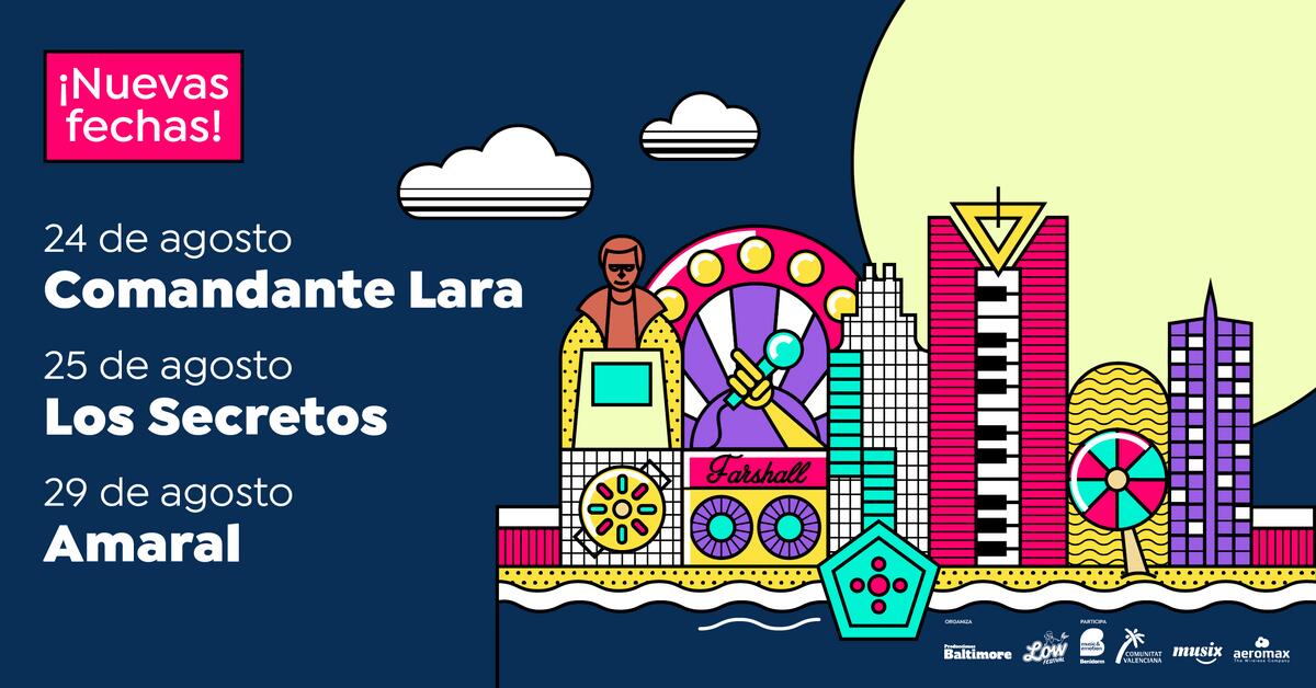 Amaral, Los Secretos y Comandante Lara se suman a la programaci&oacute;n de Benidorm Summer Nights