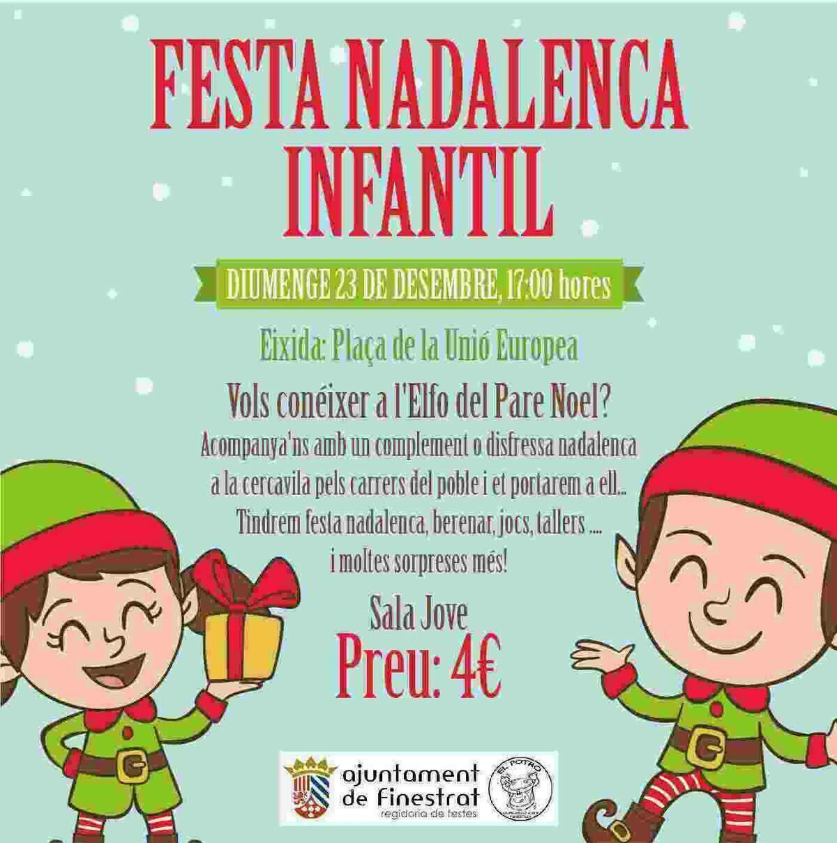La Comissió de Festes de Finestrat “Festers 2019” organiza un variado programa de actos para esta navidad