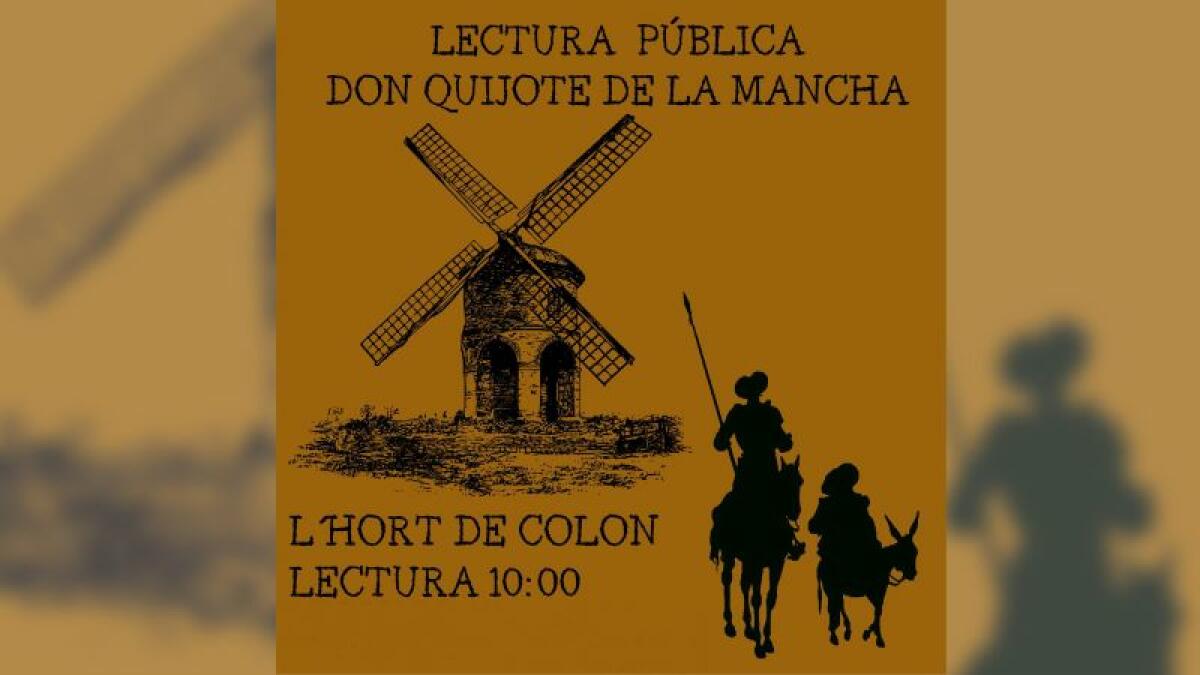 Lectura pública de ‘El Quijote’ para conmemorar el Día del Libro