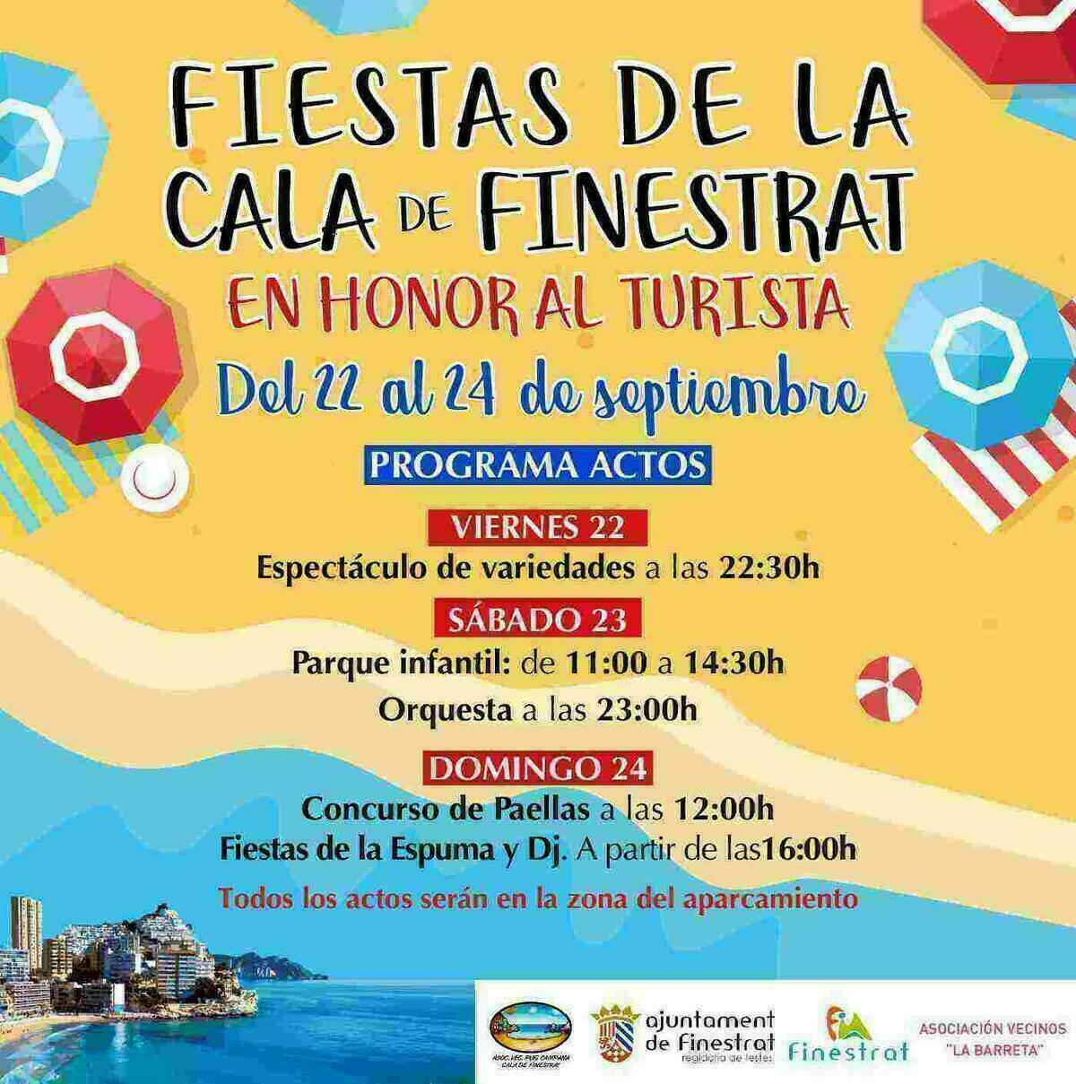 La Cala de Finestrat  celebra este fin de semana sus fiestas en honor al turista 
