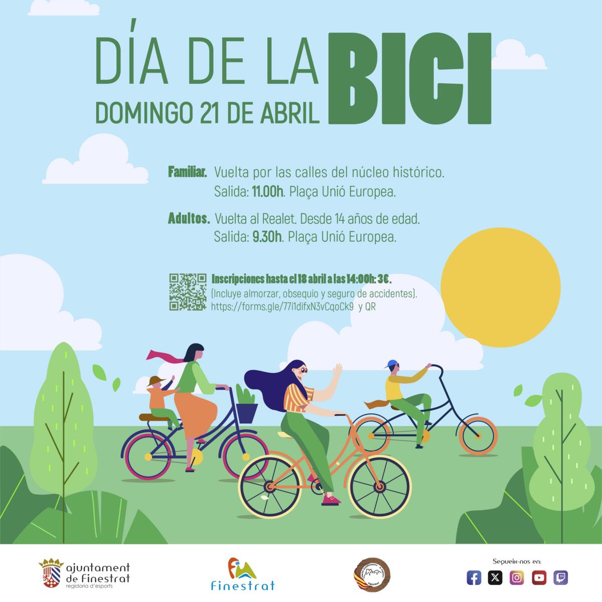 NUEVA EDICIÓN DEL DÍA DE LA BICI EN FINESTRAT