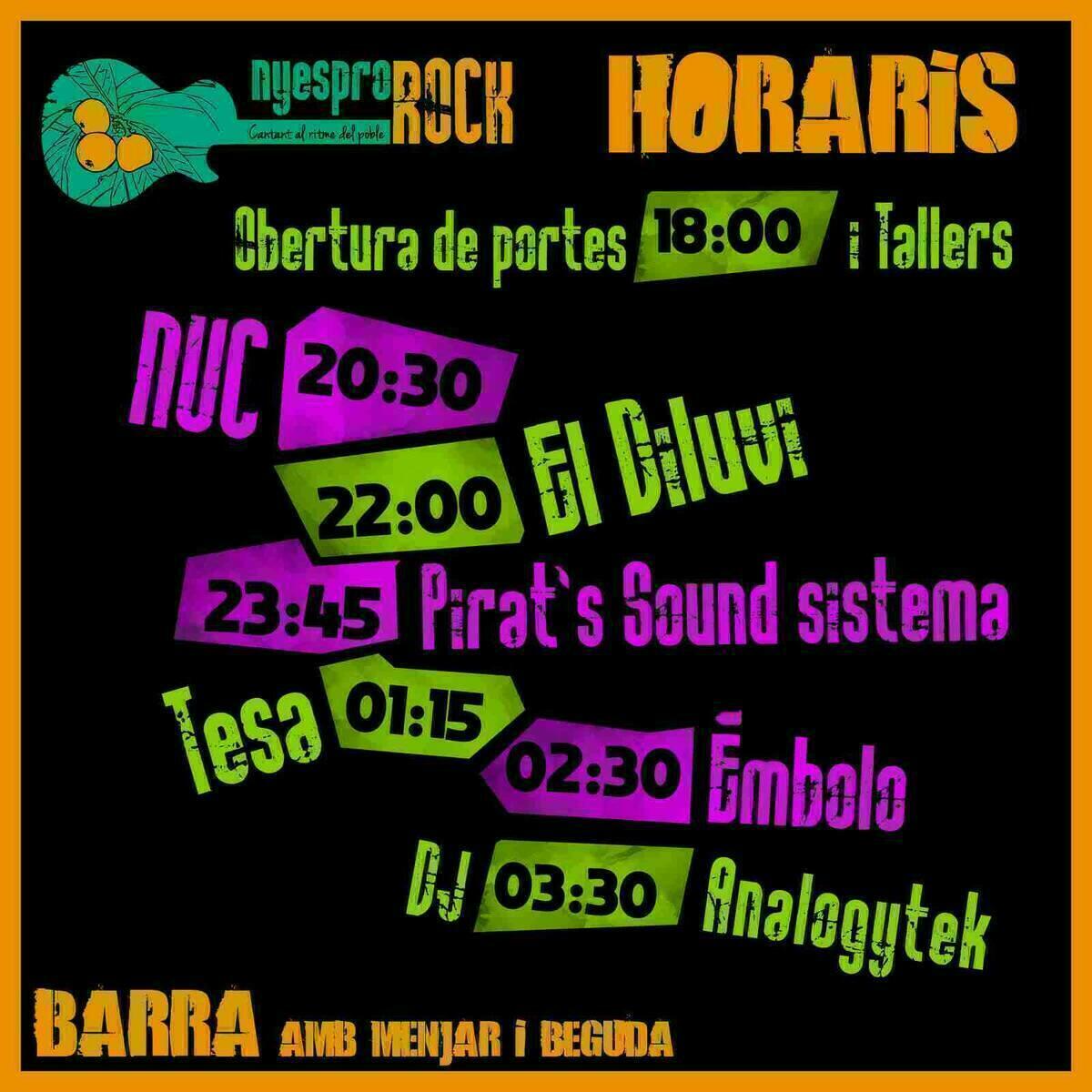 El NyesproRock 2018 en pleno montaje