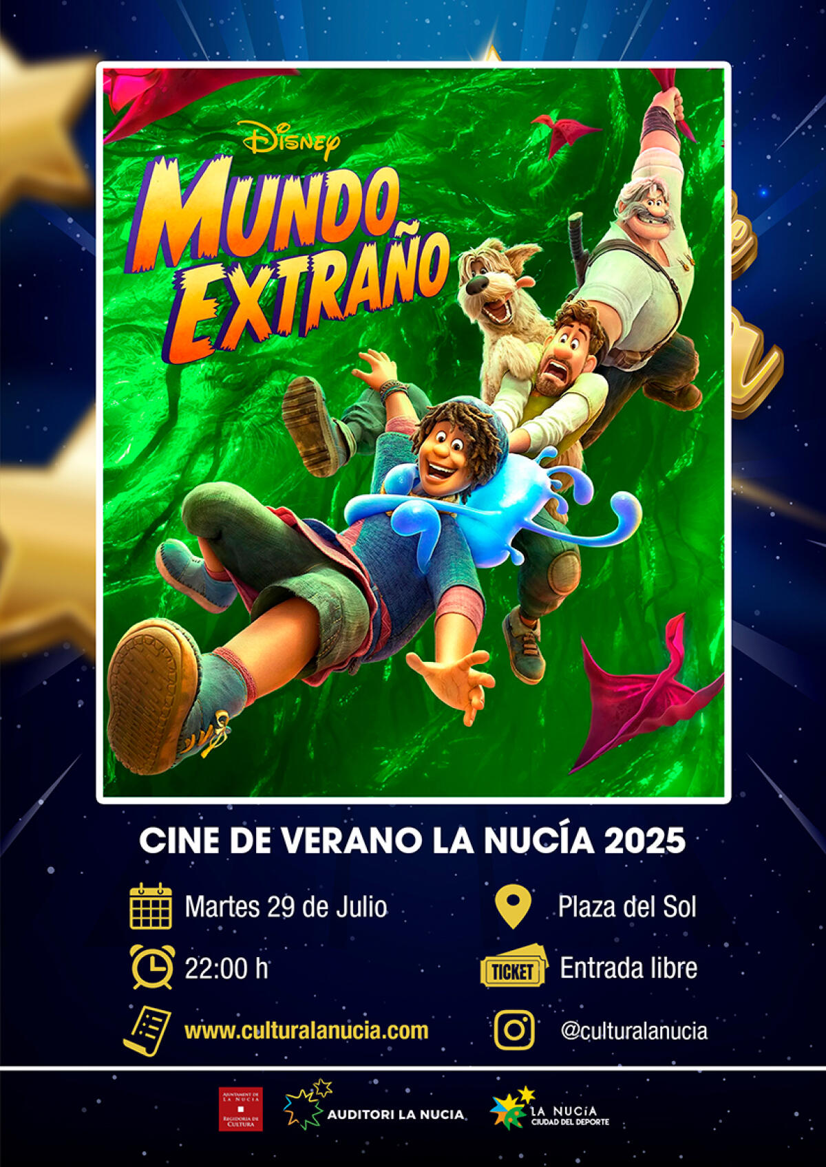 Mañana en la plaza del Sol la película de Disney “Un Mundo Extraño” 