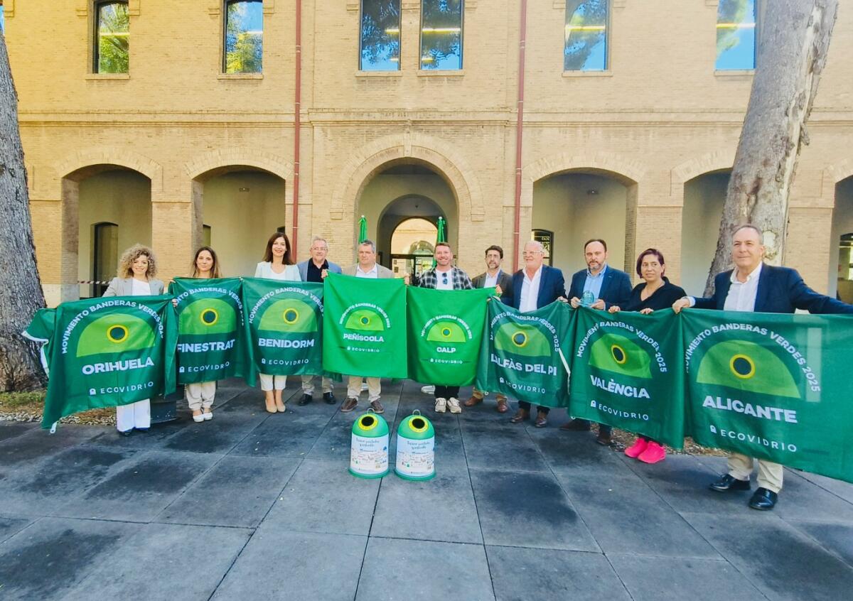 Finestrat revalida la Bandera Verde de ECOVIDRIO por tercer año consecutivo