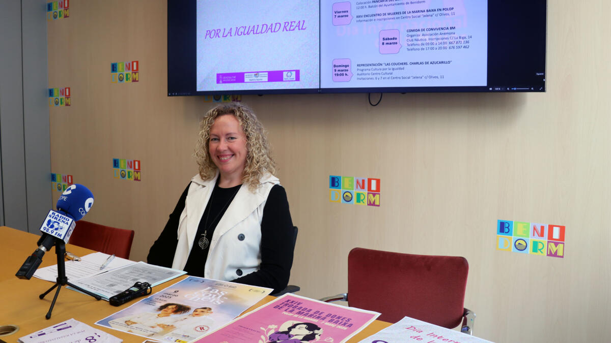 Benidorm presenta un completo programa de actividades para conmemorar el Día de la Mujer 