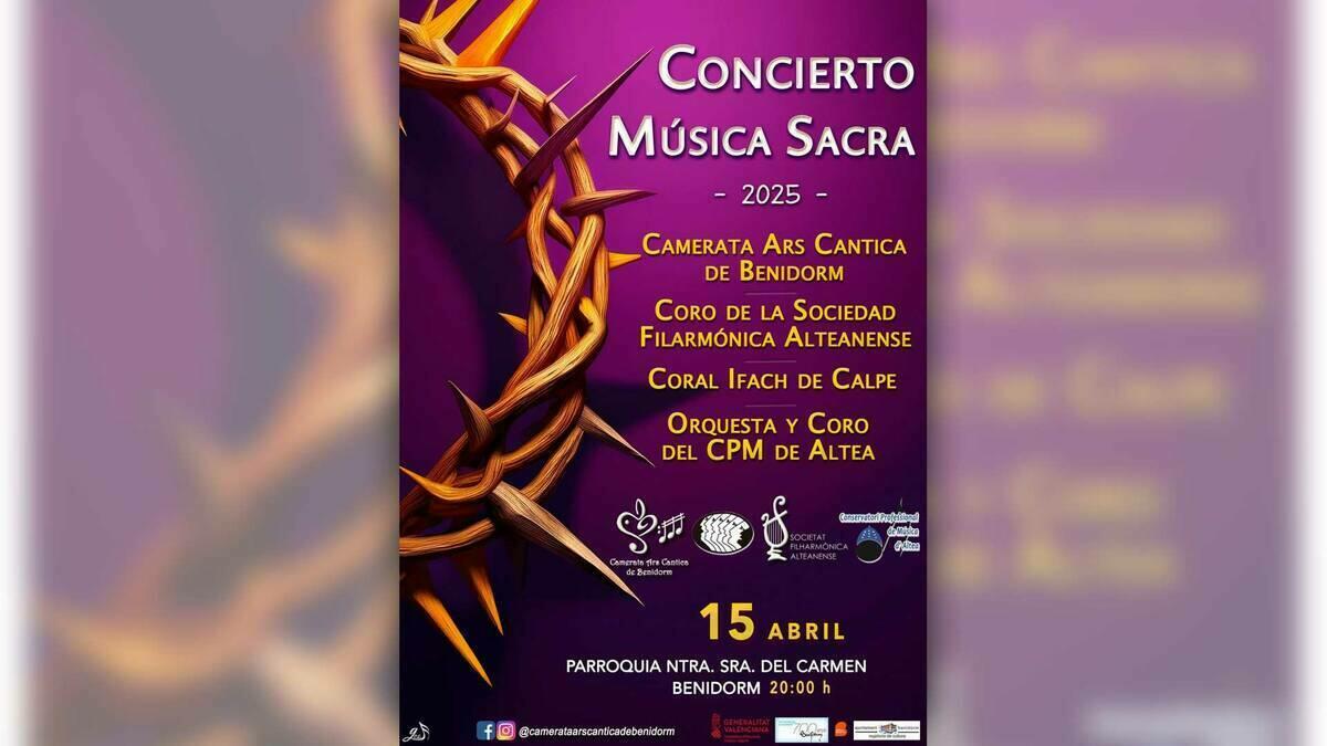 Concierto de música sacra este martes, 15 de abril, en la iglesia de Nuestra Señora del Carmen 