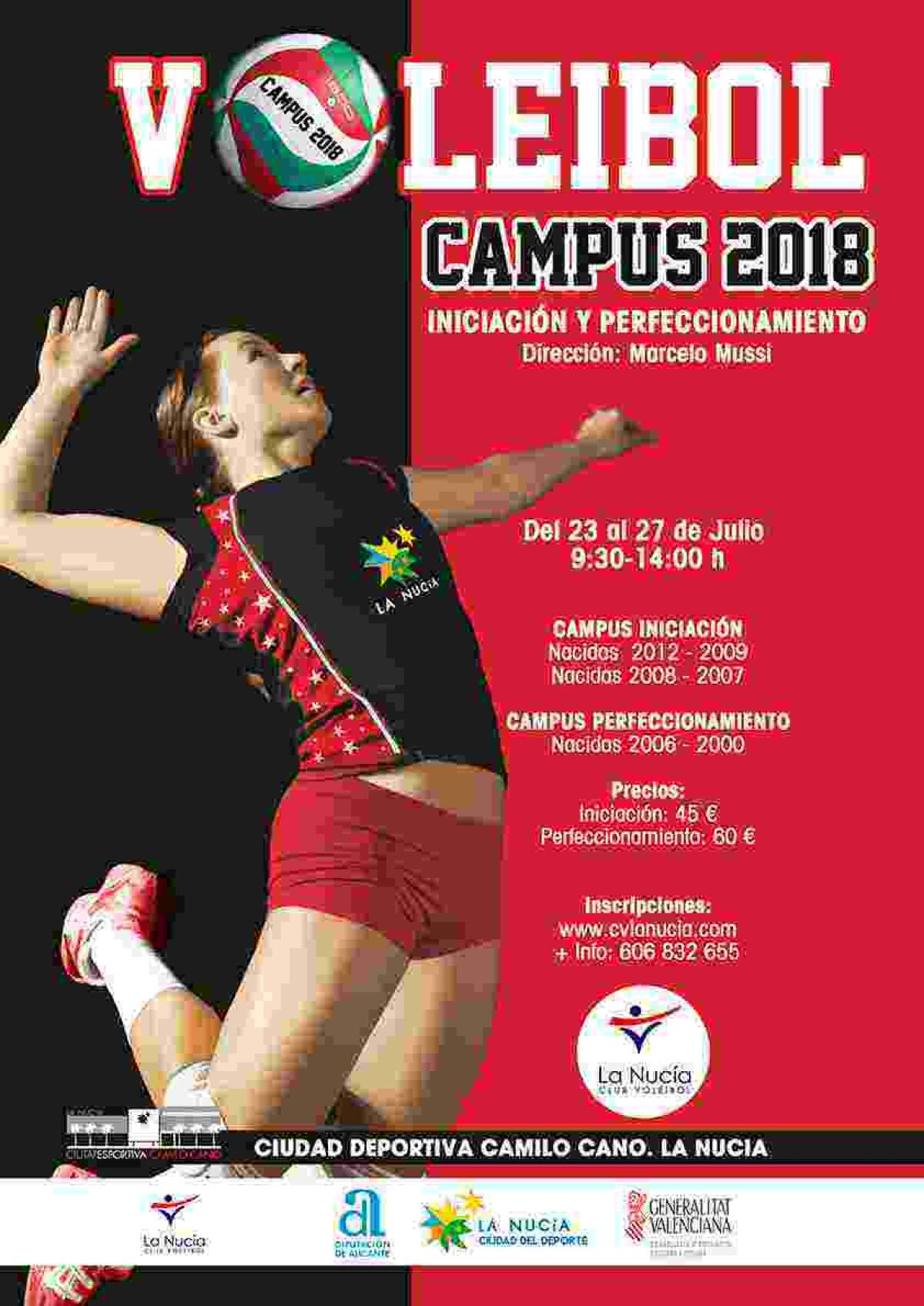 La Nuc&iacute;a &middot; &Uacute;ltimas plazas para el X Campus de Voleibol Femenino 