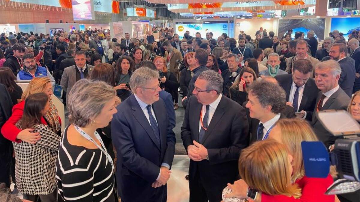 Benidorm recibe la visita de Ximo Puig en el Día de la Comunitat Valenciana en Fitur