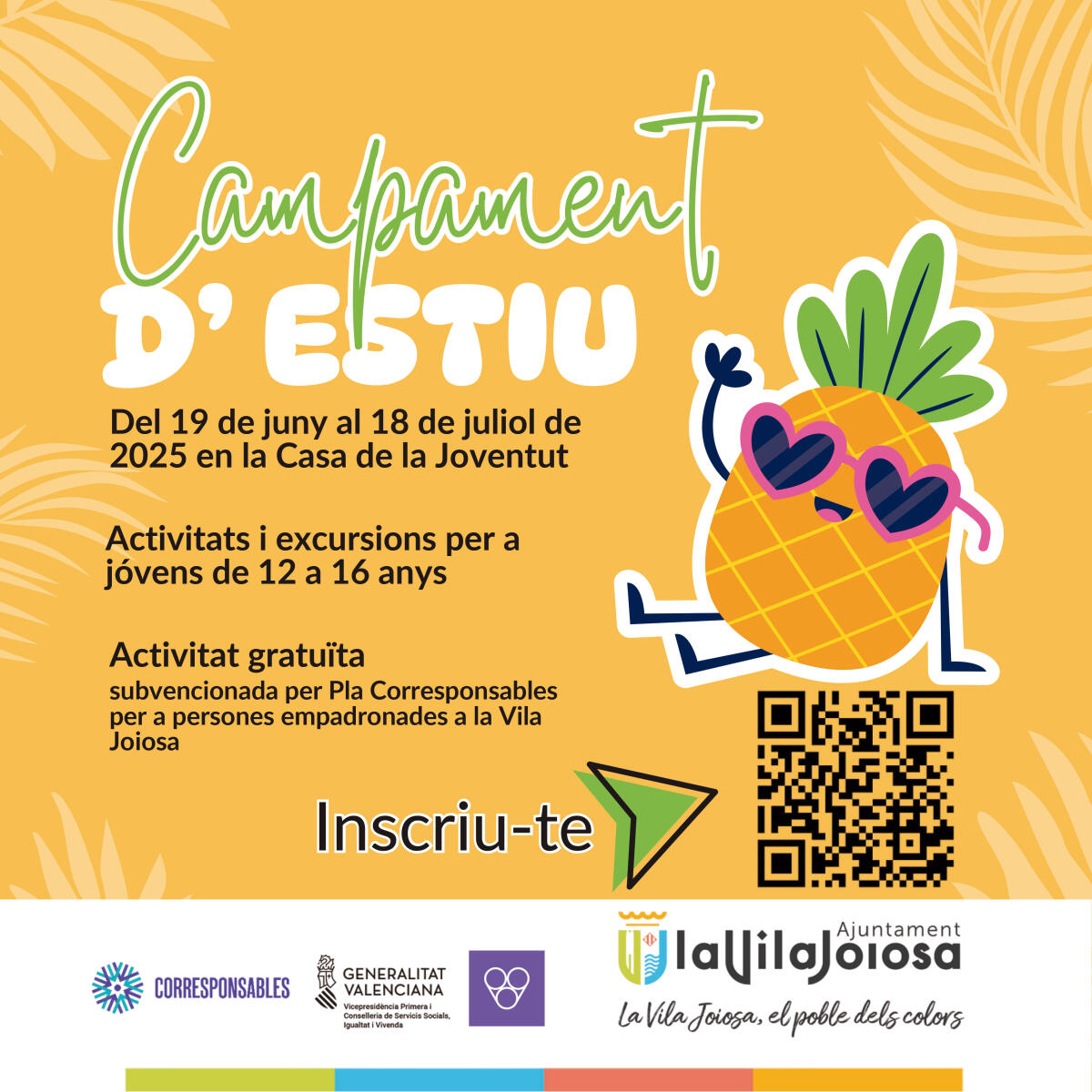 El Ayuntamiento de Villajoyosa presenta un Campamento de Verano para adolescentes