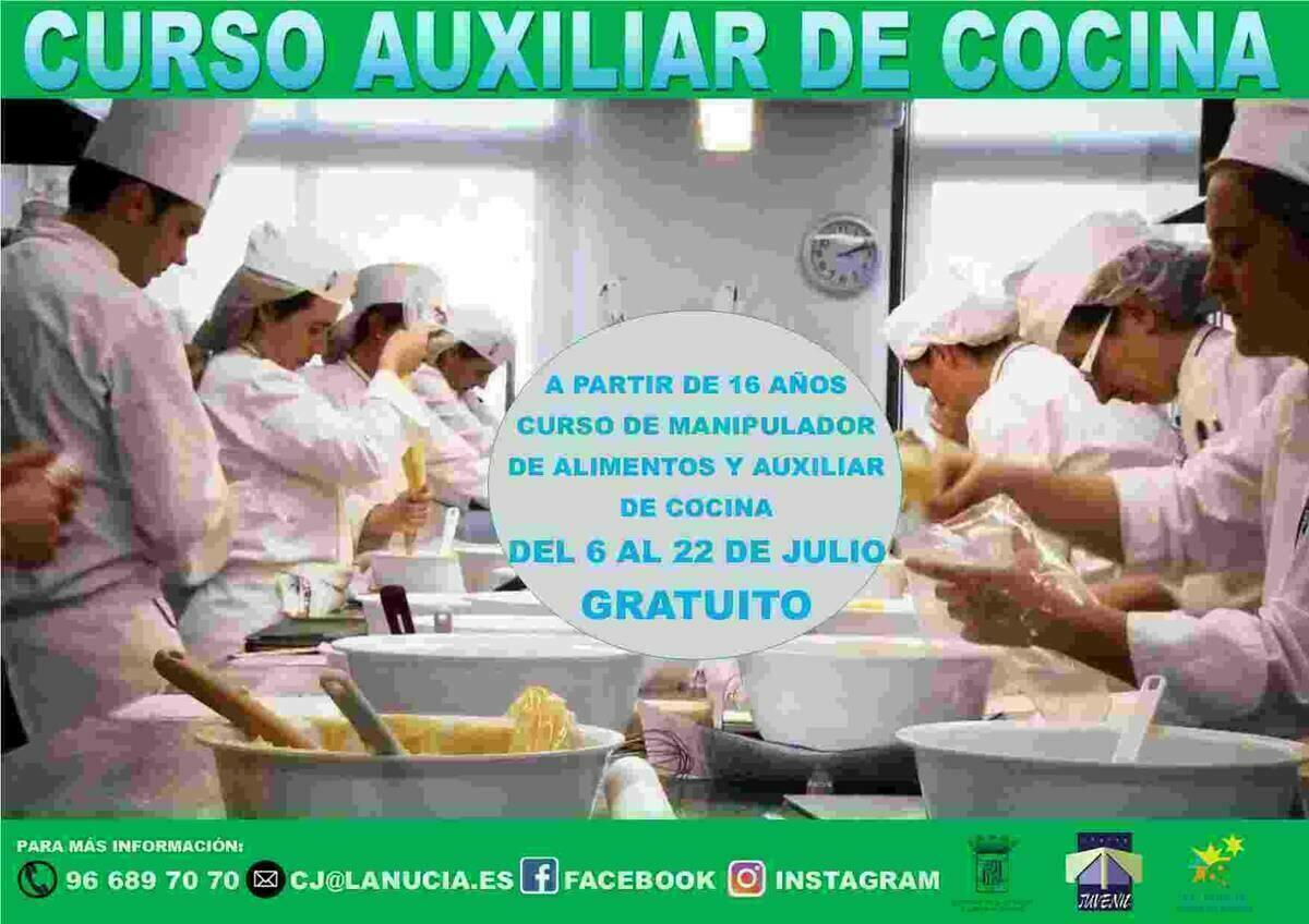 Curso gratuito de &ldquo;Auxiliar de Cocina&rdquo; para j&oacute;venes desemplead@s.