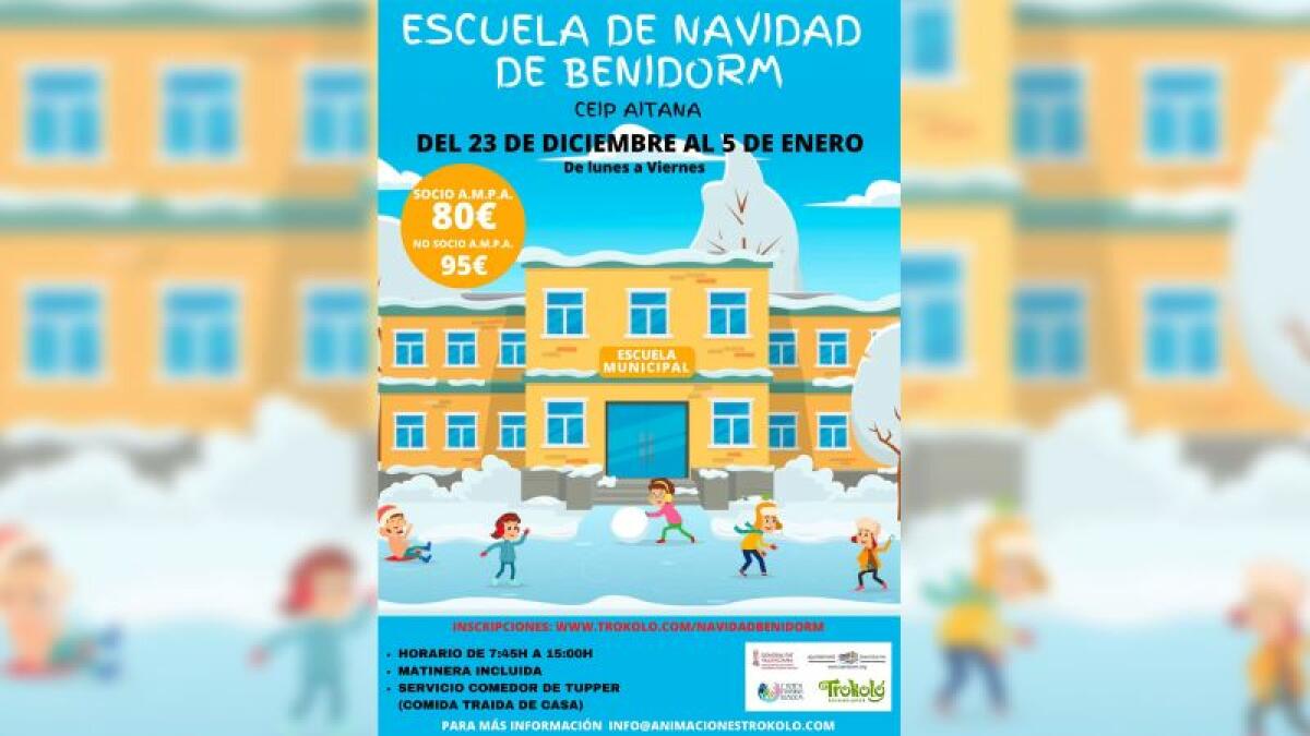 Benidorm contará con ‘Escuela de Navidad’ para facilitar la conciliación durante las vacaciones escolares