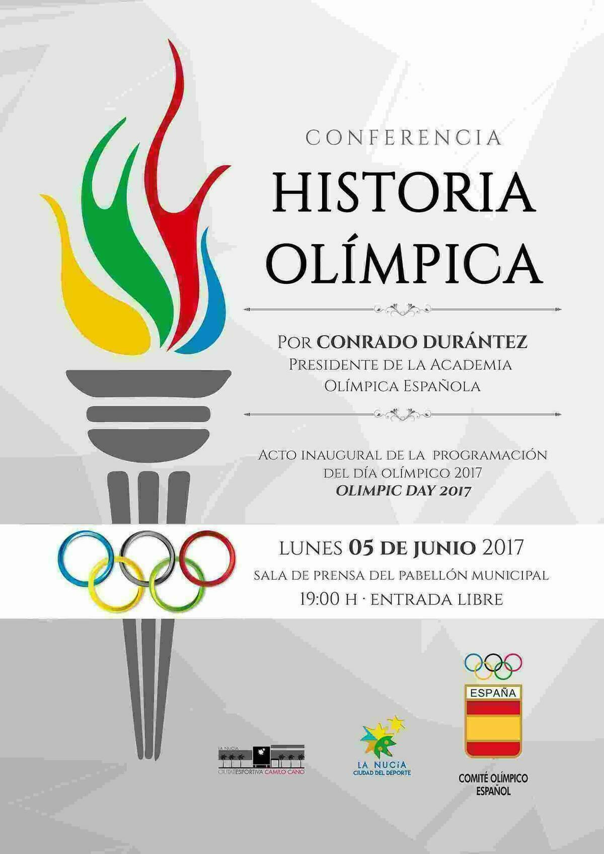 La Nuc&iacute;a &middot; Hoy Conferencia sobre la &ldquo;Historia Ol&iacute;mpica&rdquo; en Pabell&oacute;n