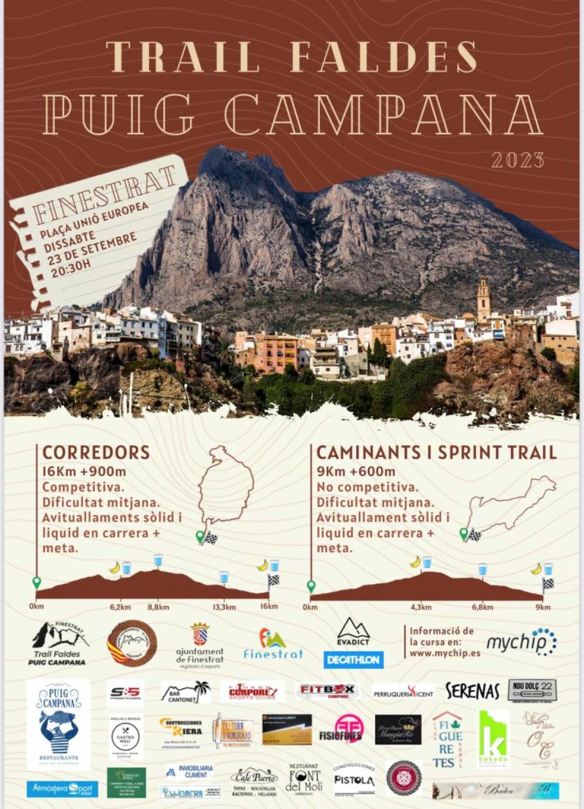 VUELVE LA “TRAIL NOCTURNA FALDES DEL PUIG CAMPANA” A FINESTRAT