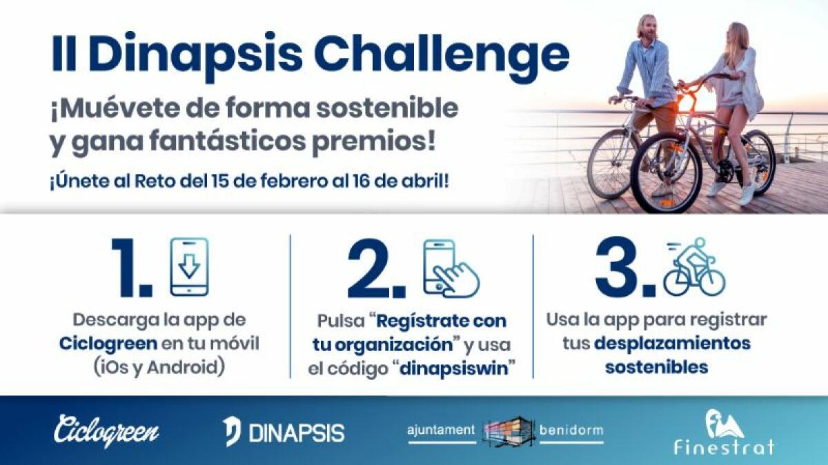 Arranca el Dinapsis Challenge, en el que los desplazamientos sostenibles se convierten en premios canjeables