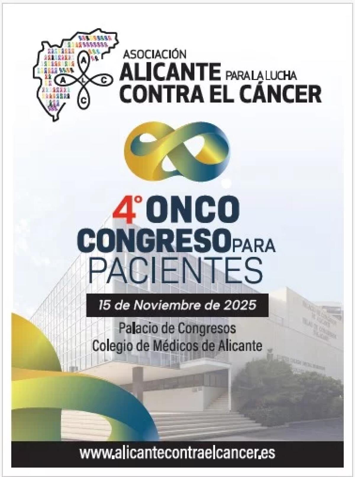 Inscripción en el IV Oncocongreso de la Asociación Alicante para la Lucha Contra el Cáncer
