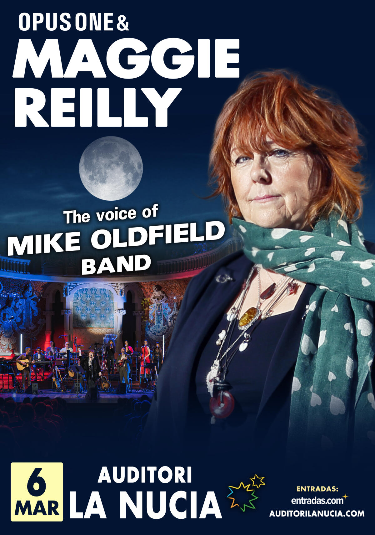 Maggie Reilly cantar&aacute; &ldquo;Moonlight Shadow&rdquo; este viernes en l&rsquo;Auditori