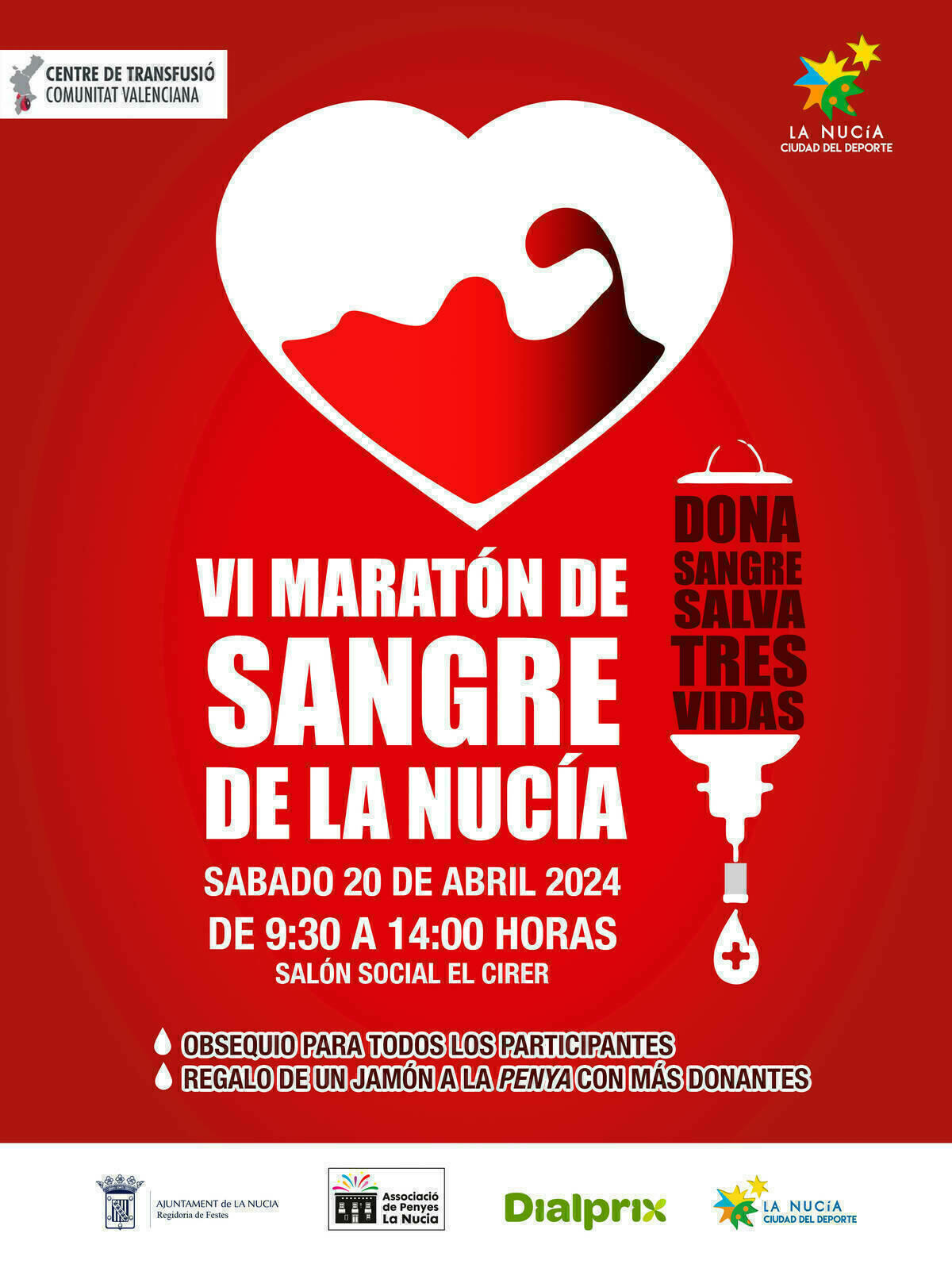 El VI Maratón de Sangre será este sábado en el Cirer