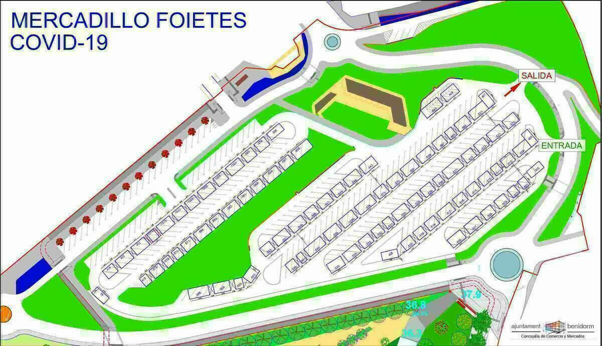 Comercio recuerda que el uso de la mascarilla es obligatorio en el mercadillo, que abre hoy de 08.00 a 14.00 horas.