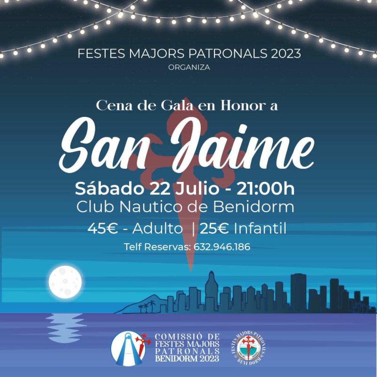 La Comisión 2023 celebra el día de San Jaime, patrón de Benidorm