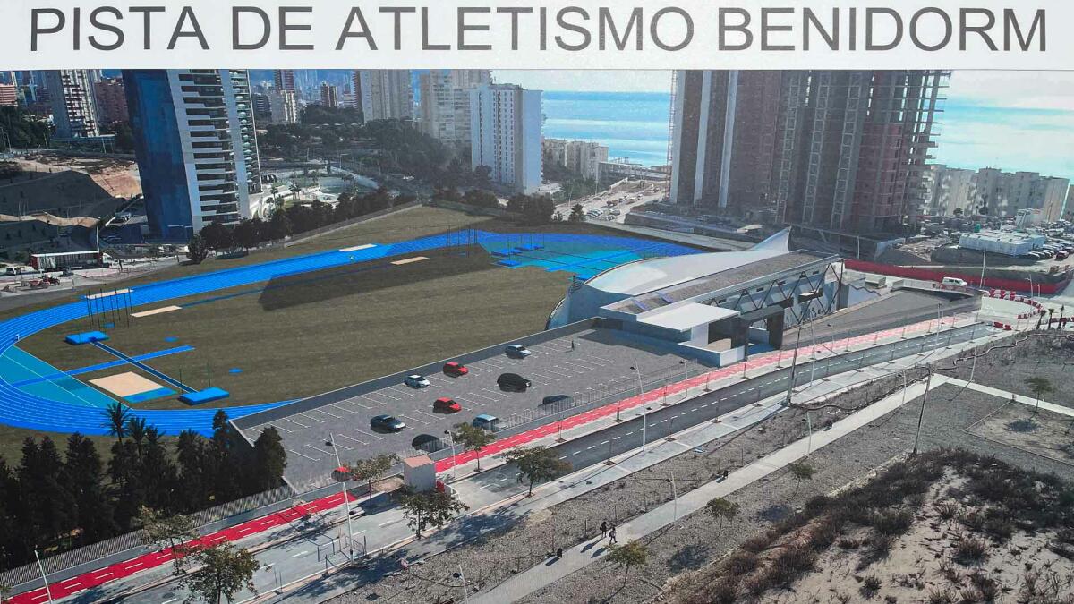 Benidorm tendrá una nueva pista de atletismo homologada en el sector 2/1 Poniente para volver a ser referencia en competiciones deportivas