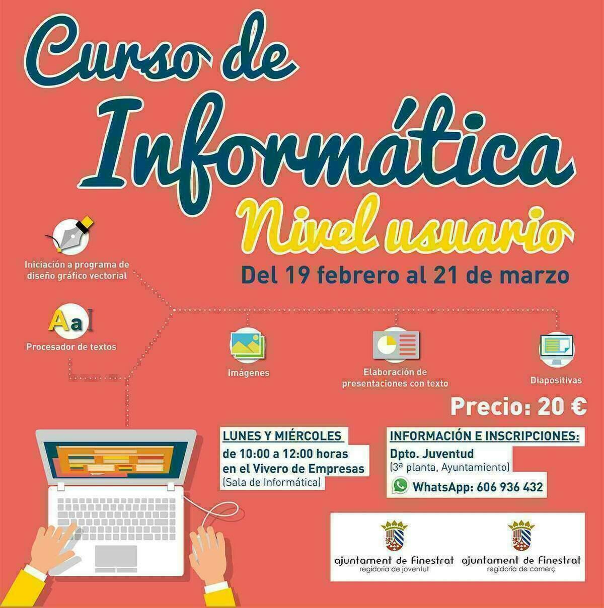 Finestrat organiza un curso de inform&aacute;tica para iniciarse en el dise&ntilde;o gr&aacute;fico