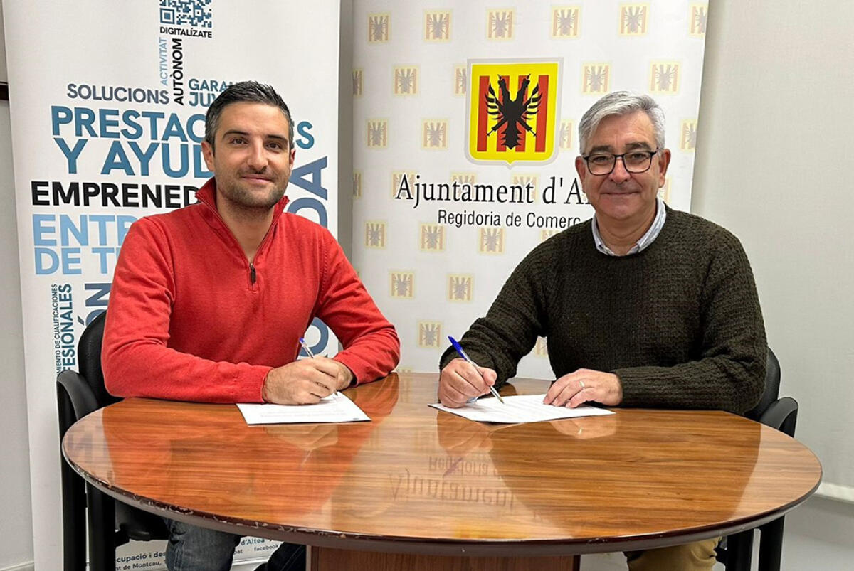 El Ayuntamiento y LAB-Altea firman un convenio de colaboración a favor del emprendimiento