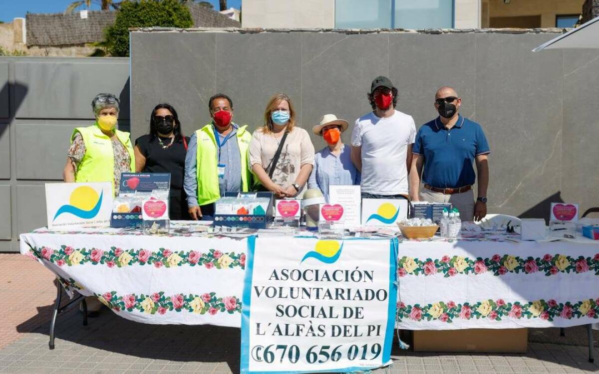 L’Alfàs celebra una jornada de promoción de la salud y recauda fondos para el Voluntariado Social