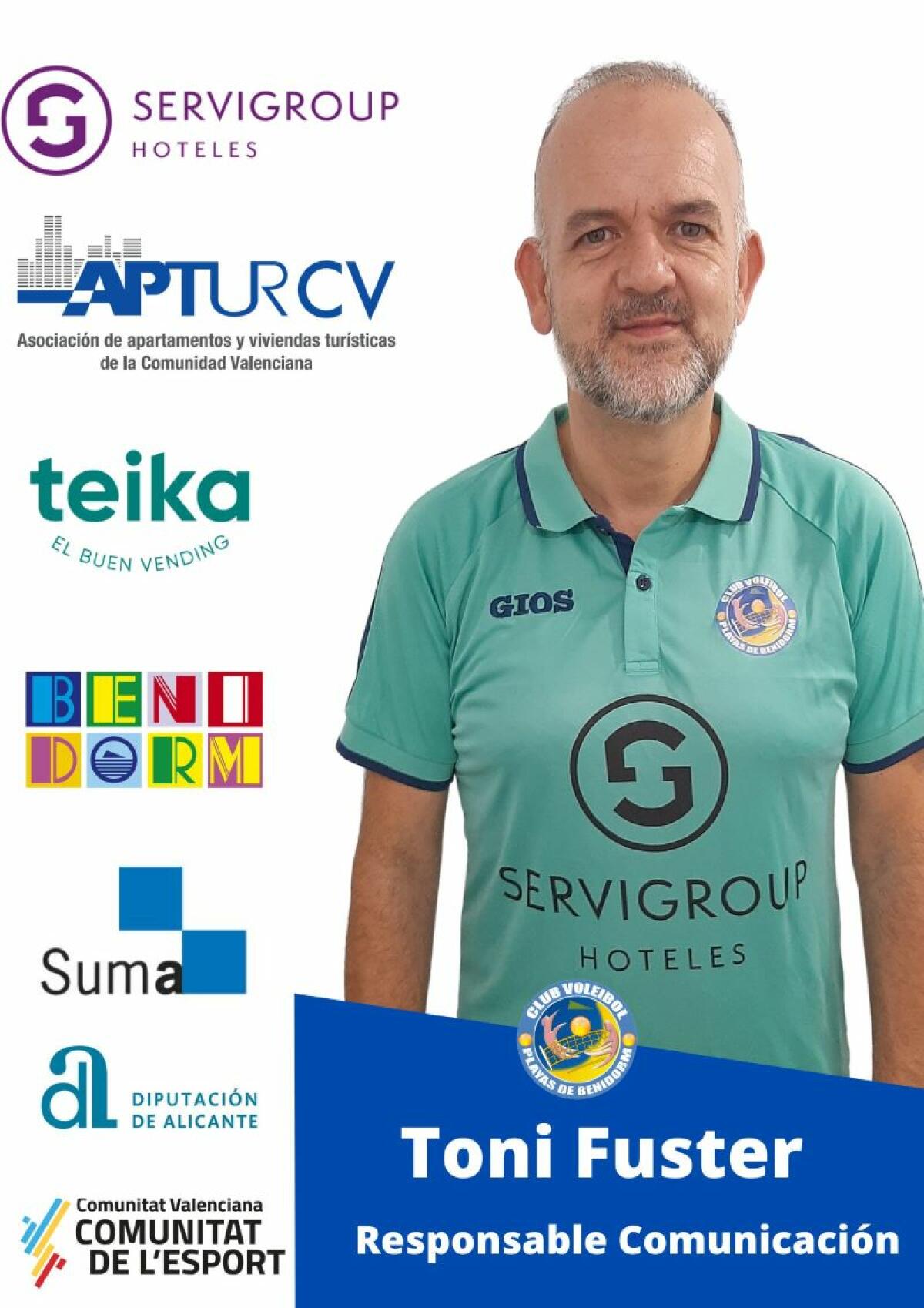 EL CLUB VOLEIBOL PLAYAS DE BENIDORM REFUERZA SU ORGANIGRAMA CON LA INCORPORACIÓN DEL PERIODISTA DEPORTIVO TONI FUSTER PARA EL DEPARTAMENTO DE COMUNICACIÓN  