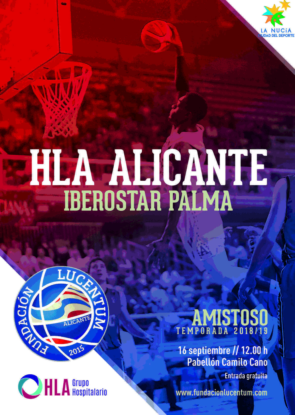 El &ldquo;HLA Alicante&rdquo; Lucentum se medir&aacute; al Iberostar Palma este domingo en La Nuc&iacute;a 