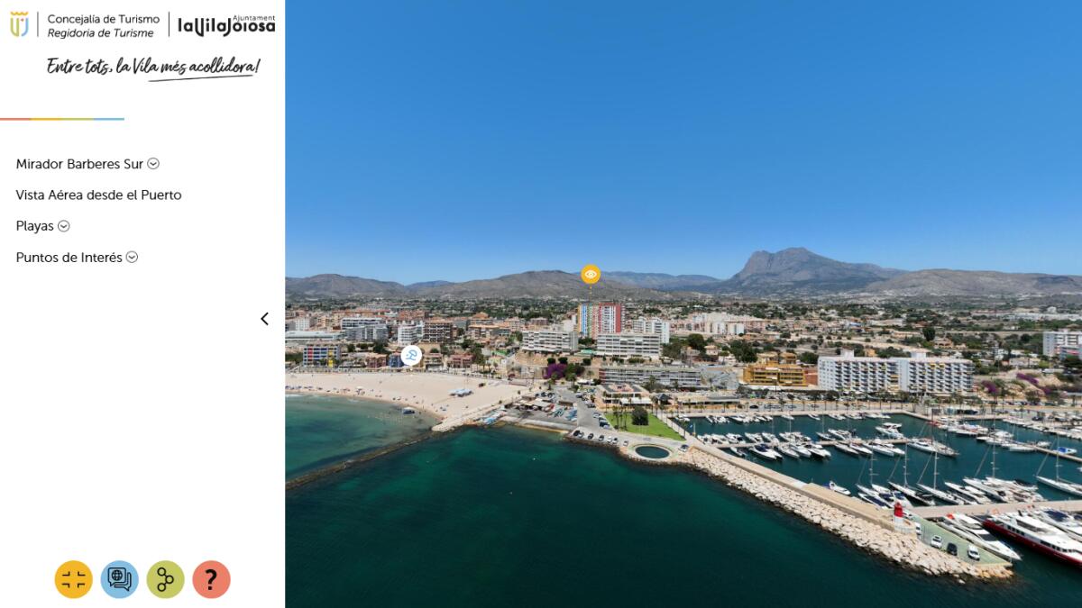 Villajoyosa presenta un mirador panorámico digital para visitar el municipio con imágenes 360