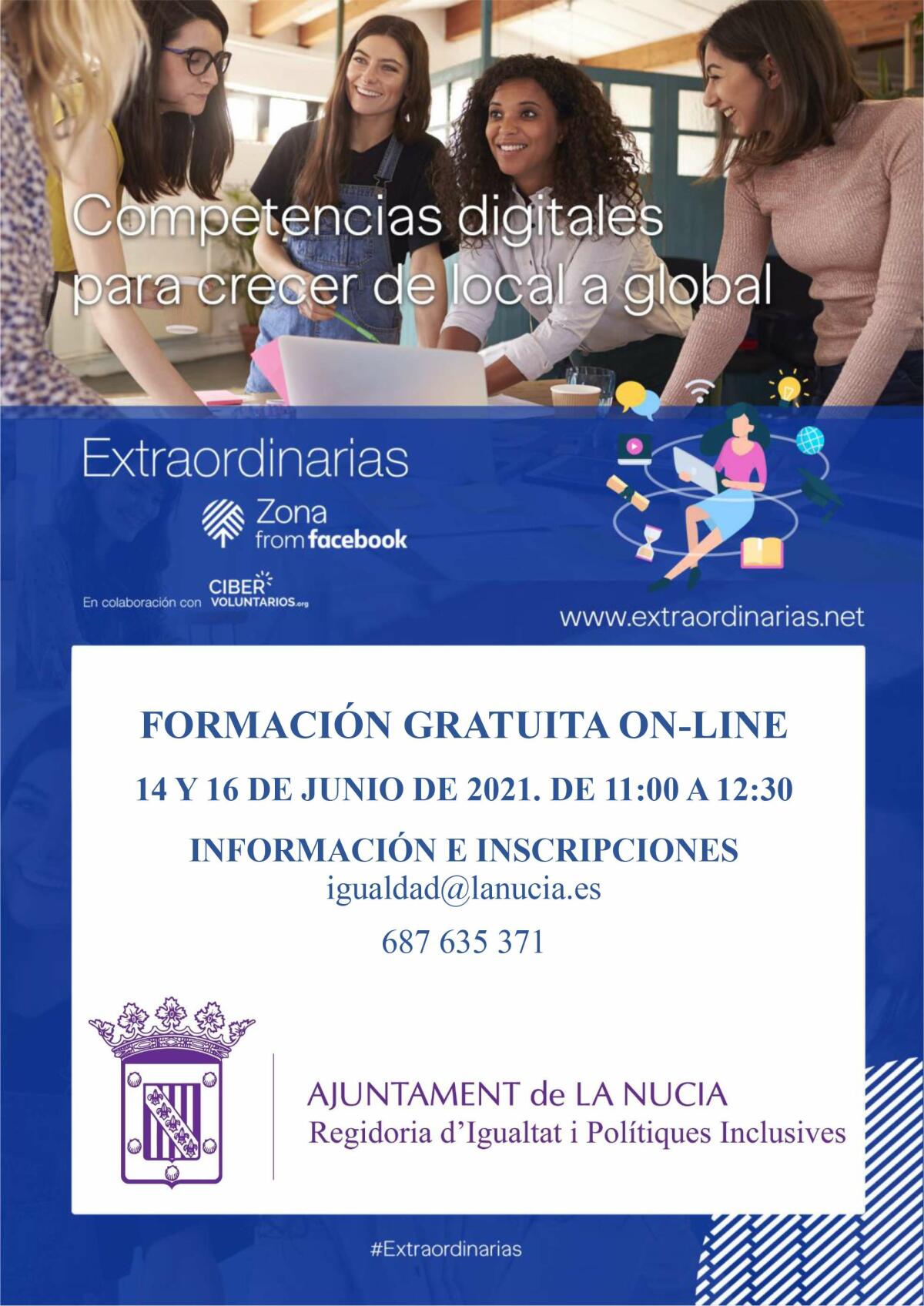 Igualdad oferta Talleres Digitales para “Mujeres Emprendedoras”