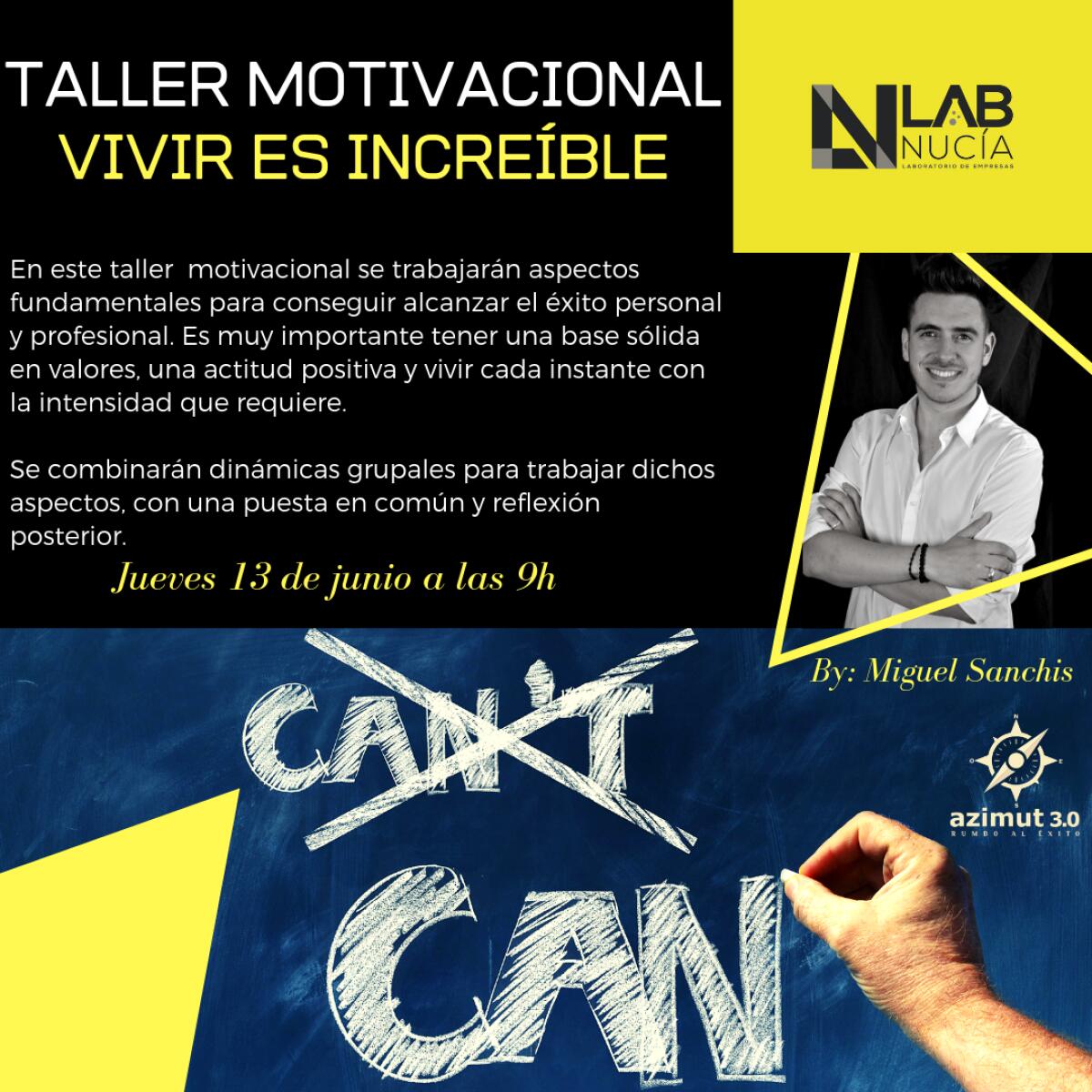 “Taller Motivacional” gratuito en el Lab_Nucia
