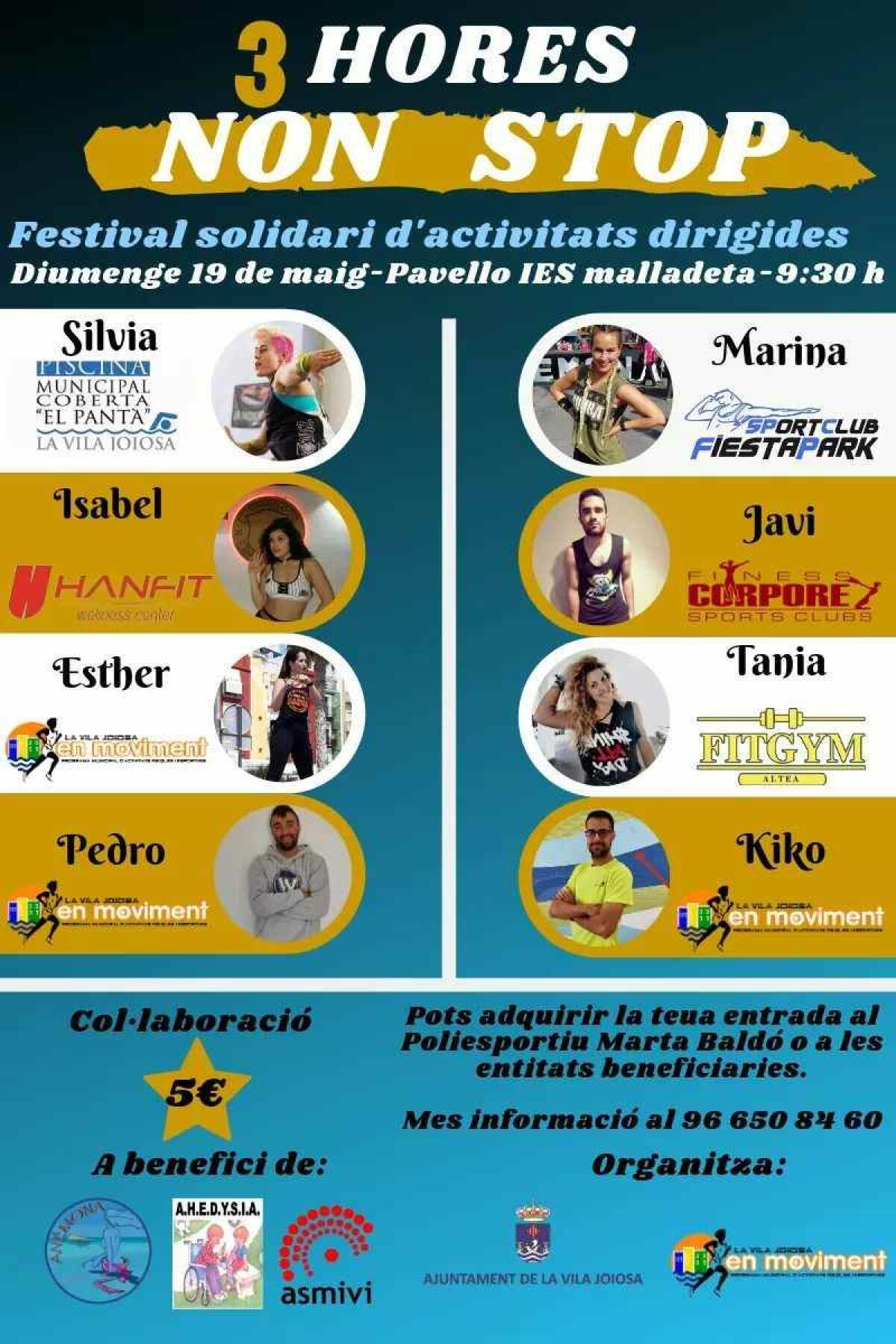 La Vila Joiosa prepara el primer festival solidario de actividades dirigidas