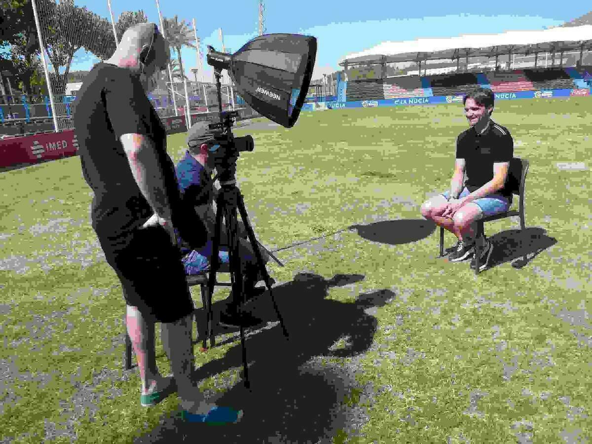 &ldquo;Footters&rdquo; graba un reportaje sobre el &ldquo;ascenso a Segunda B del CF La Nuc&iacute;a&rdquo;.