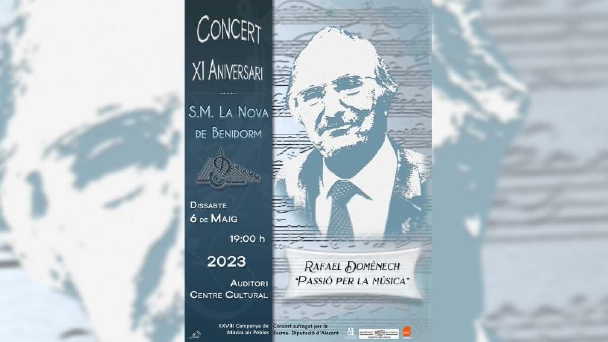 La SM La Nova festeja este sábado su 11º aniversario con un concierto de homenaje a Rafael Doménech