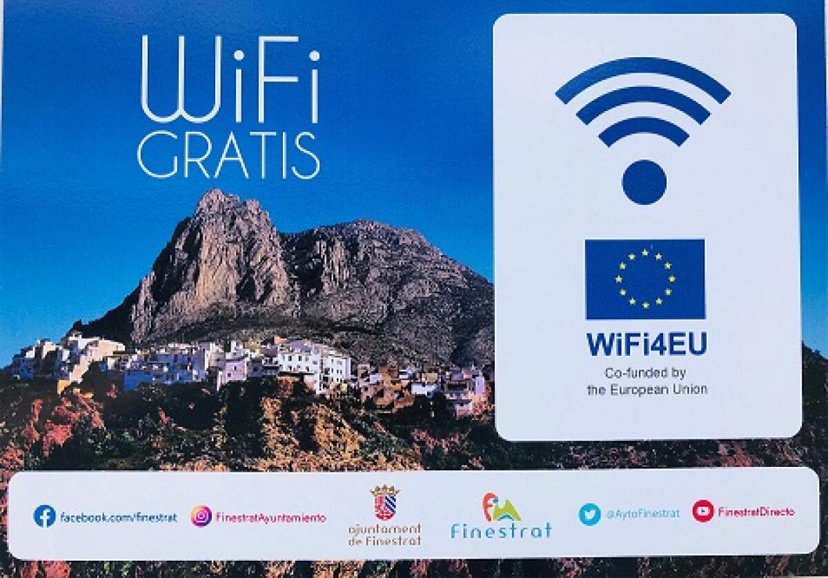 EL AYUNTAMIENTO ACTIVA 3 ZONAS WIFI EN LA FONT DEL MOLÍ, LA ZONA POLIDEPORTIVA DE LA FOIA Y LA PLAÇA DE LA UNIÓ EUROPEA