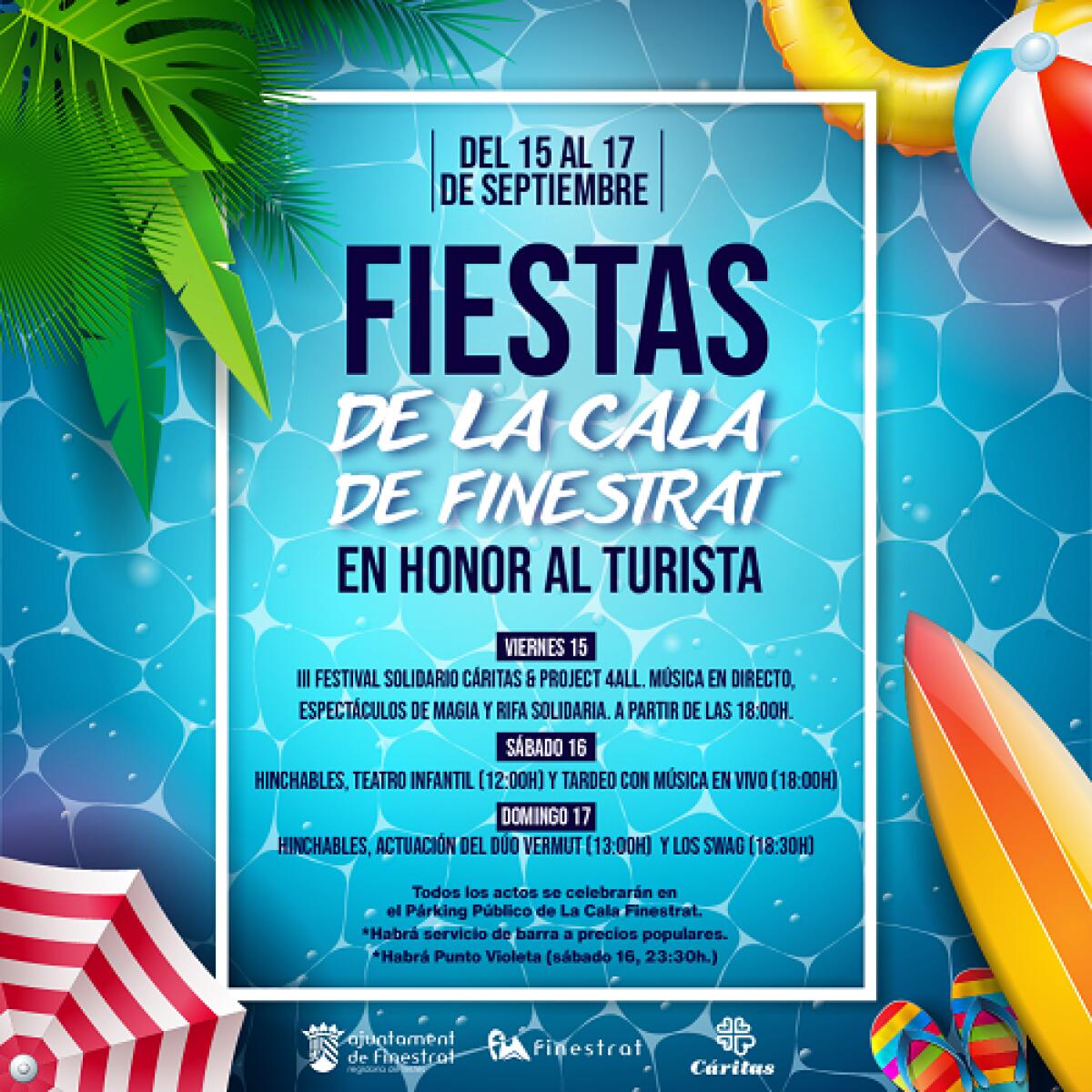 FINESTRAT SE PREPARA PARA CELEBRAR SUS FIESTAS DE LA CALA EN HONOR AL TURISTA