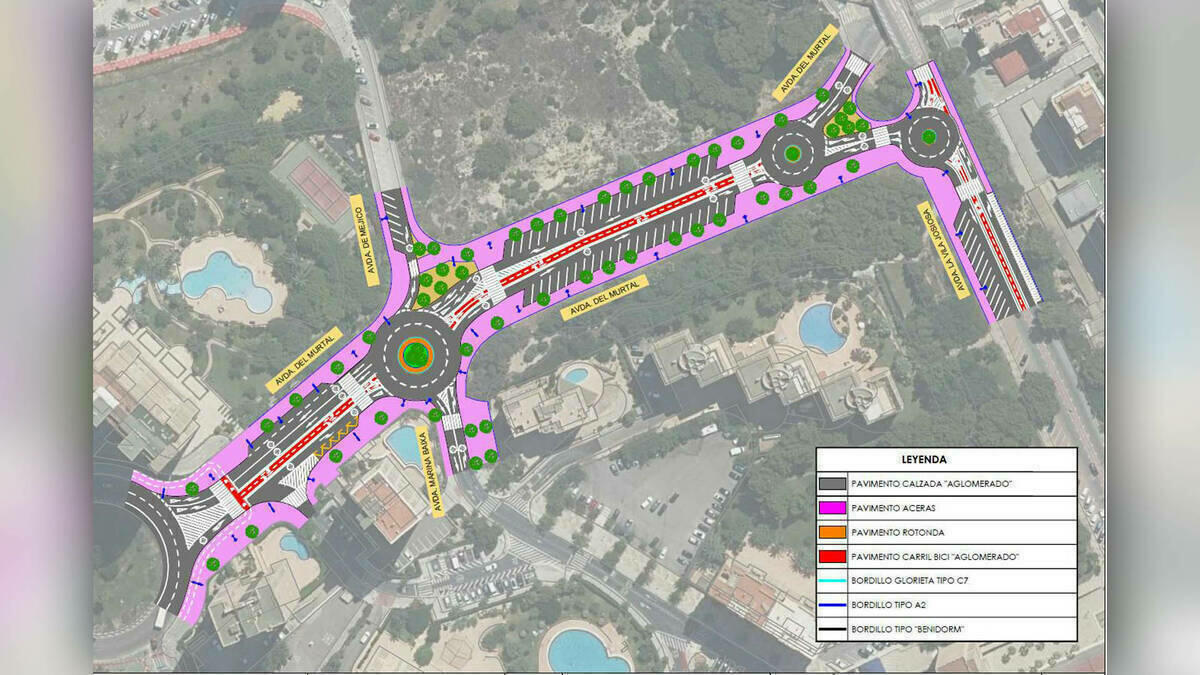 Benidorm da luz verde a los proyectos del Presupuesto Participativo 2024: dos rotondas en la avenida Murtal para mejorar el tráfico