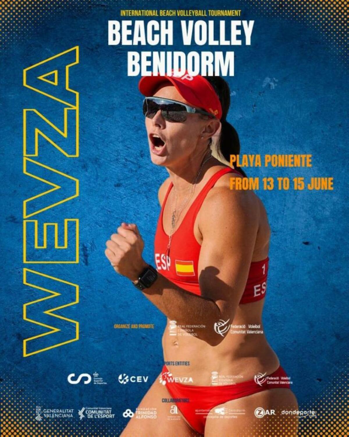 Benidorm acoge el homenaje a la olímpica Liliana Fernández en el torneo WEVZA europeo de vóley playa