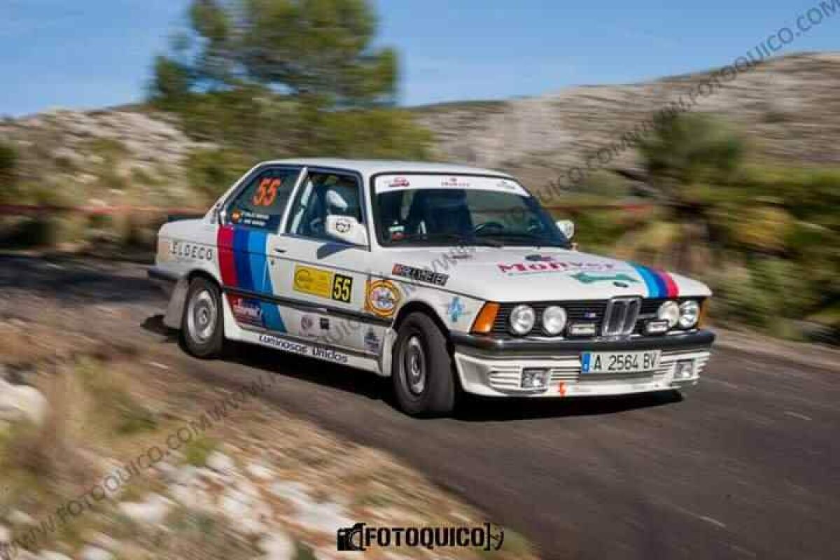 Los pilotos alfasinos Carlos y Hugo Montero lo dan todo en un dif&iacute;cil Rallye de Xixona