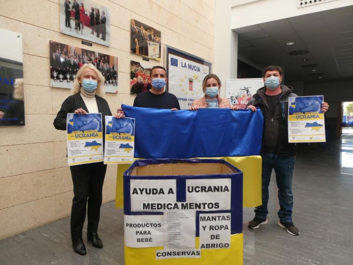 “Campaña de Recogida de Ayuda Urgente para Ucrania” de La Nucía