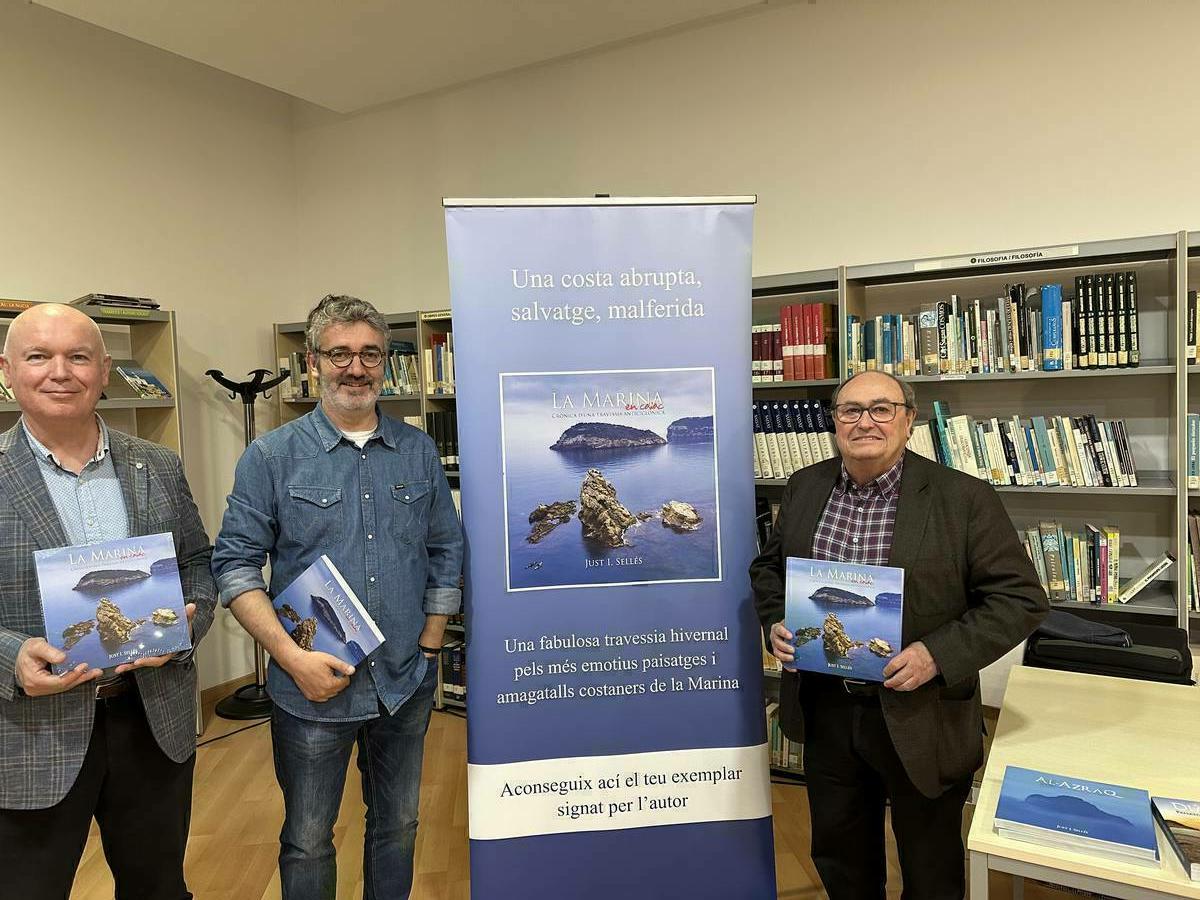 Just Sellés presentó su libro y documental “La Marina en Caiac” en la Biblioteca