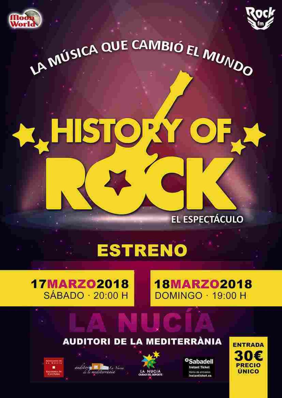Estreno de la nueva gira “History of Rock” en l’Auditori de La Nucía