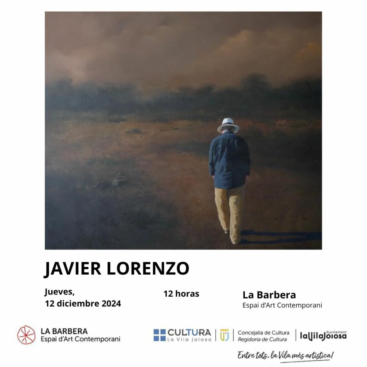 El artista alicantino Javier Lorenzo expone una colección de sus obras pictóricas en el Espai d’Art Contemporani de La Barbera