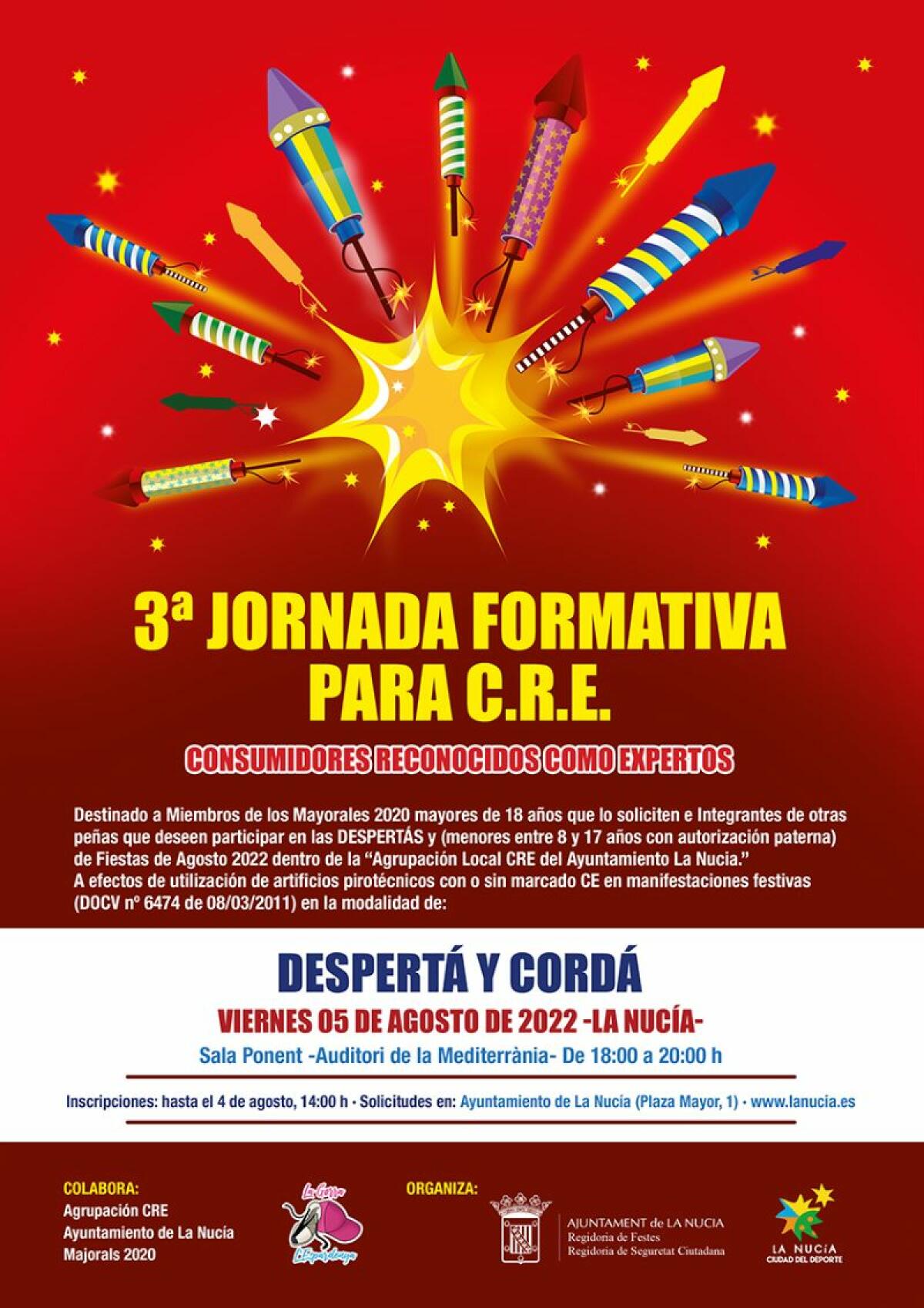 Fiestas organiza dos Cursos de Formación de Petardos: Menores y Expertos
