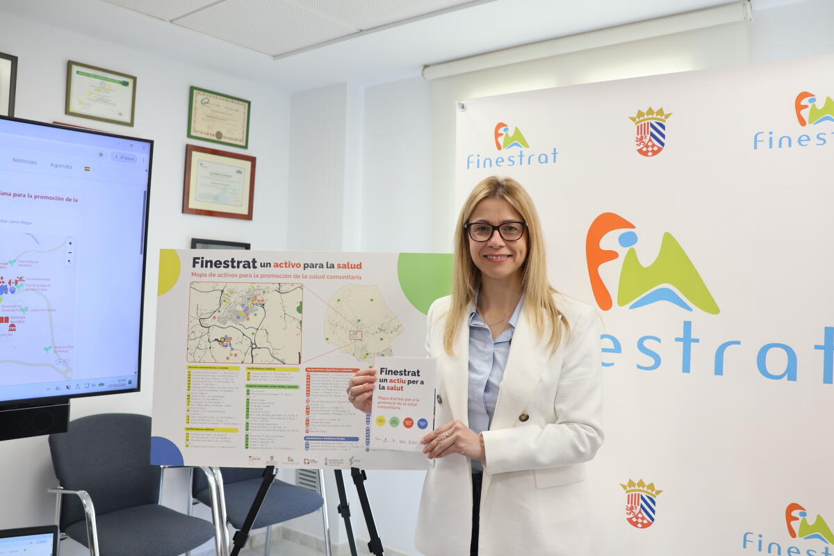 FINESTRAT PRESENTA SU MAPA DE ACTIVOS PARA LA SALUD CON M&Aacute;S DE 70 ACTIVOS QUE CONTRIBUYEN AL BIENESTAR Y MEJORA DE CALIDAD DE VIDA DE VECINOS Y VECINAS